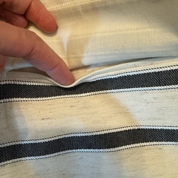 SALE! Lafayette 148 New York Striped Short Sleeve Jacket size Large - Picture 8 of 14